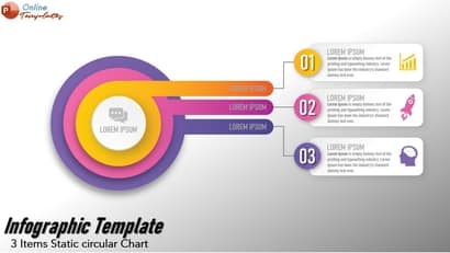 3 Items Infographic Chart