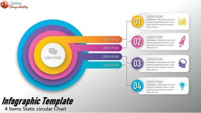 4 Items Infographic Chart